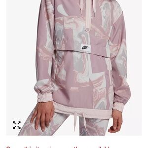 Nike Pink and White Utility Jacket
